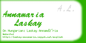 annamaria laskay business card